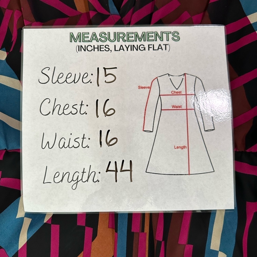 Beautiful casual multi colored dress - Picture 2 of 7